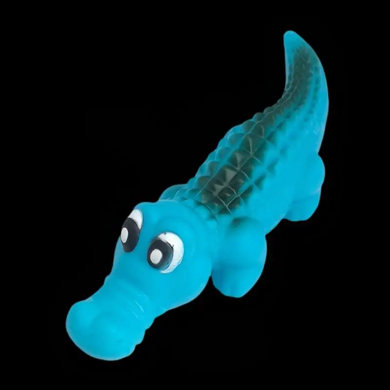 Squeaky Rubber Crocodile Dog Toy Durable Chew Play Pet Toy for Dogs Fun Animal Design 1005012182911557