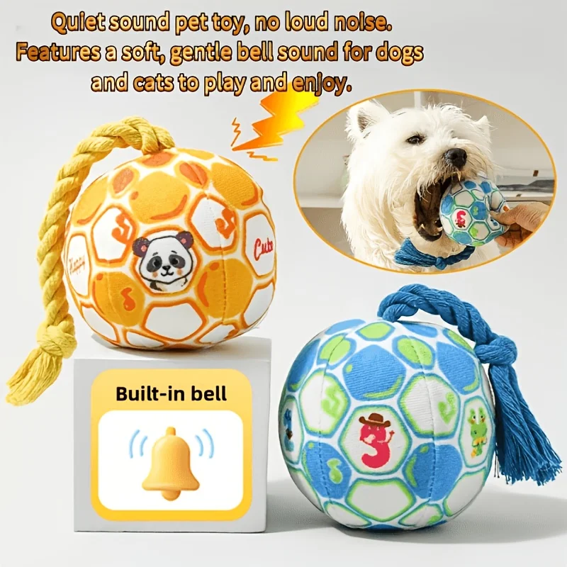 Silent Bell Ball, Won't Disturb the Owner's Rest, Dog Sound Toy, Durable and Chew-Resistant 1005012183633400