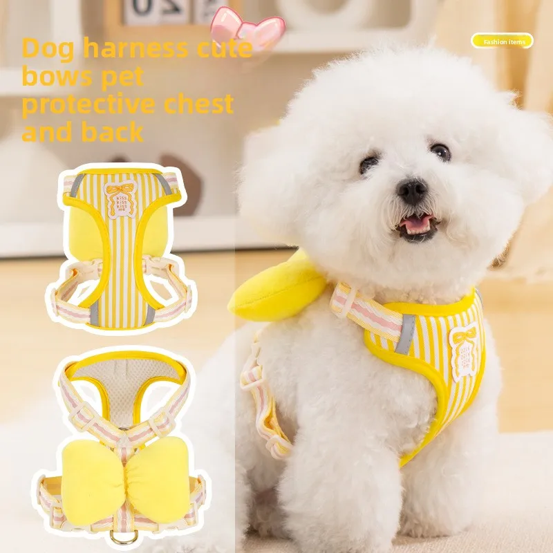 Dog Harness with Bow, All-Season Small Breed No-Pull Leash 1005012184799007