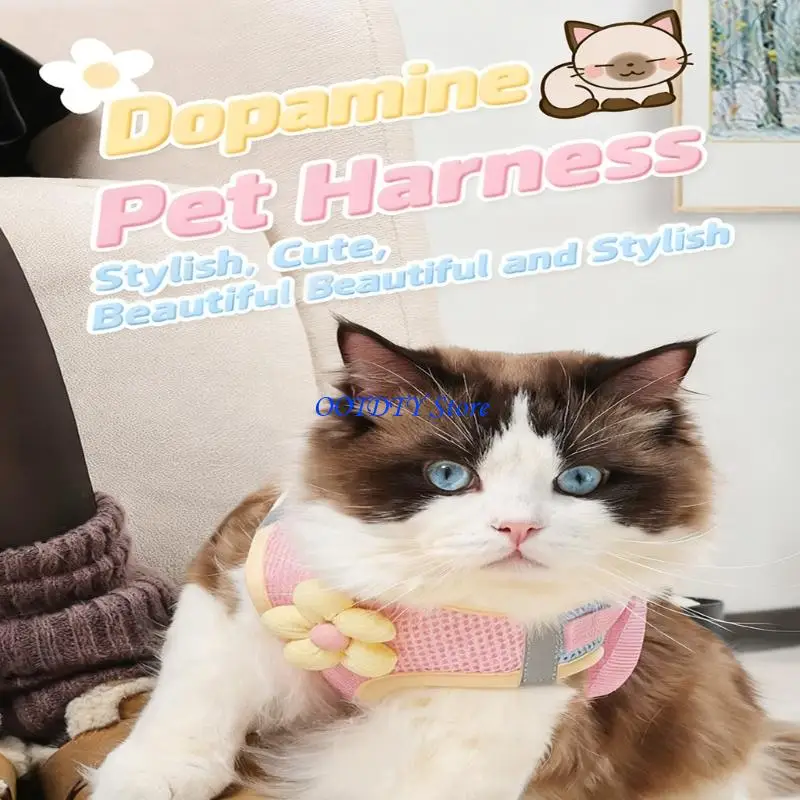 367A Large Dog Harness No Pull Design for Small Dogs Easy Walk with Leash Puppies Vest Harness 1005012188348840