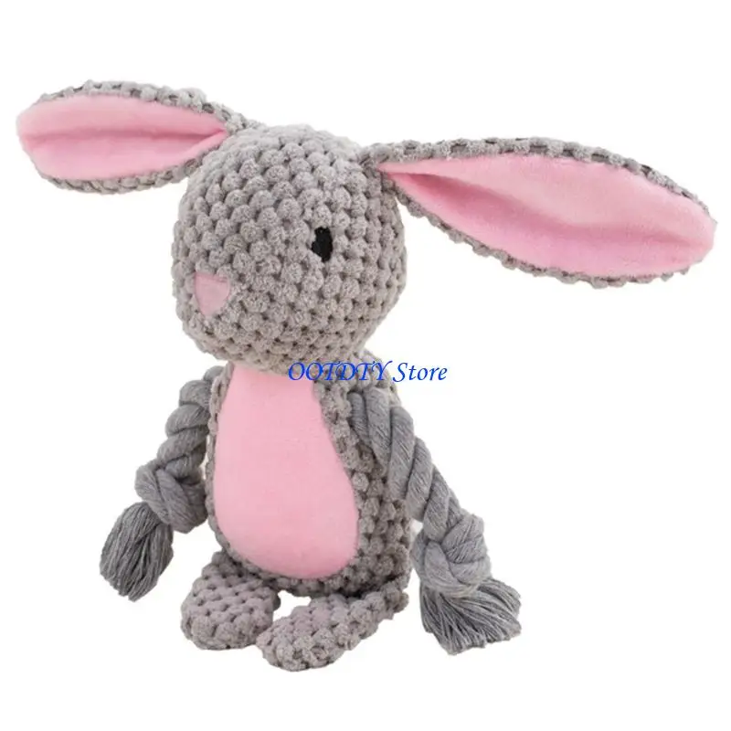 367A Durability Cotton Rope Plush Toy for Dog Squeaky Interactively Teeth Cleaning 1005012188572071