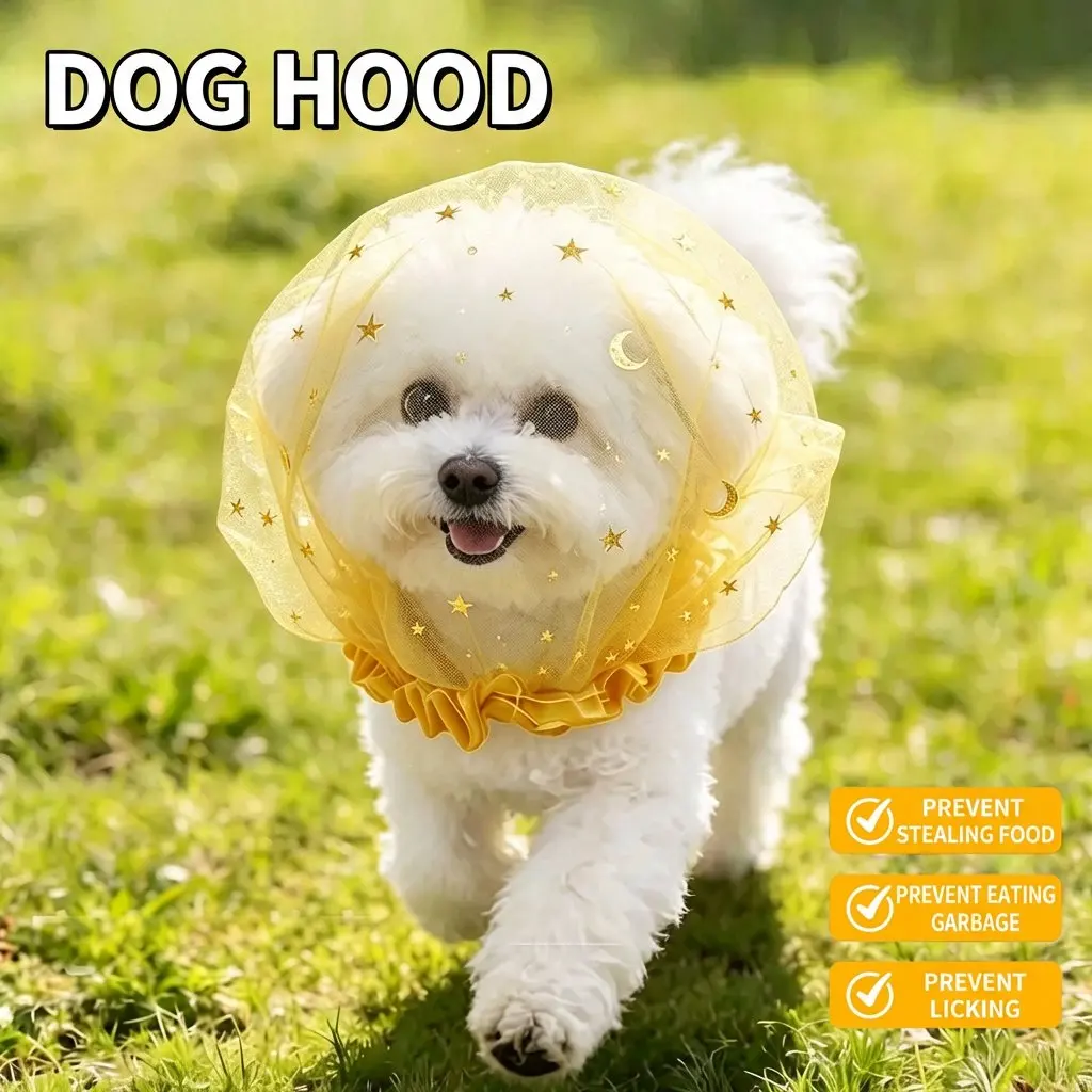 Mesh Dog Muzzles Prevents Accidental Ingestion Breathable Elastic Head Cover Prevent Mosquito Bites 1005012189705330