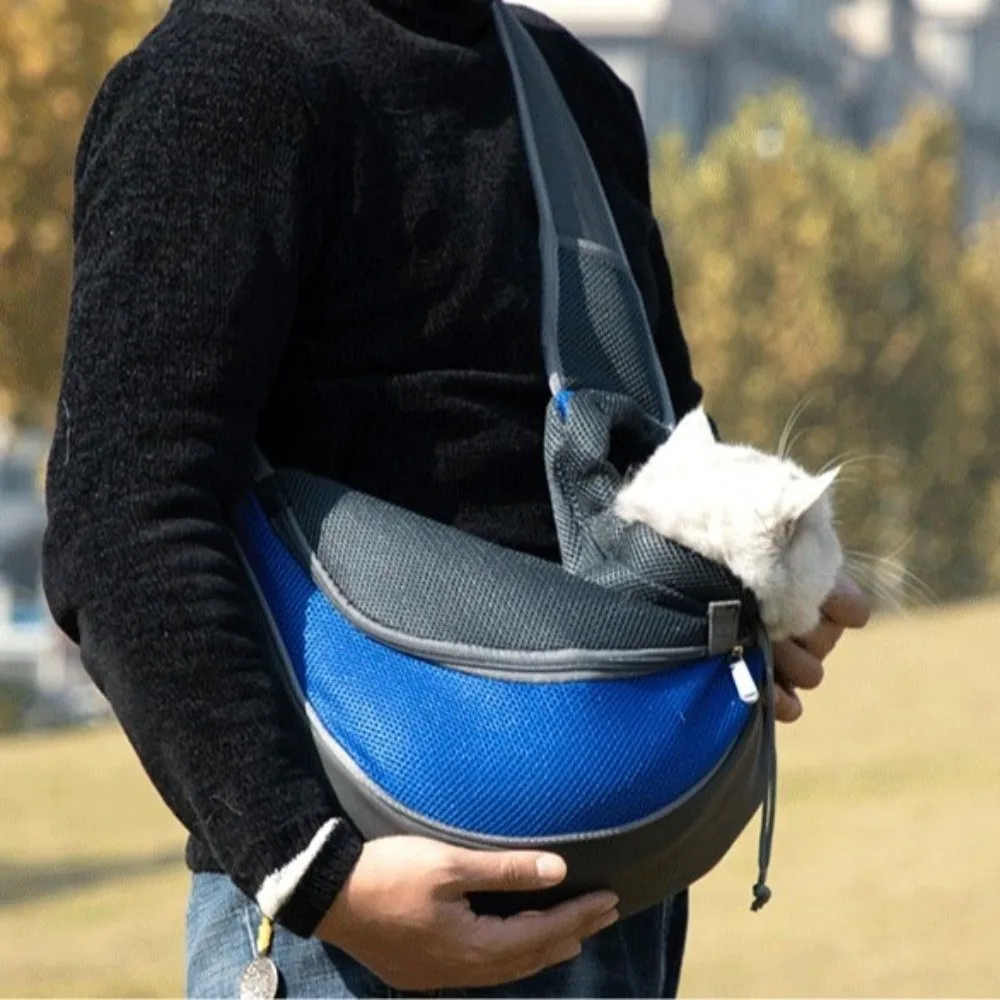 Hands-Free Puppy Carrier Backpack Breathable Oxford Cloth Cat Carrying Bags Crossbody Bag 1005012190451656