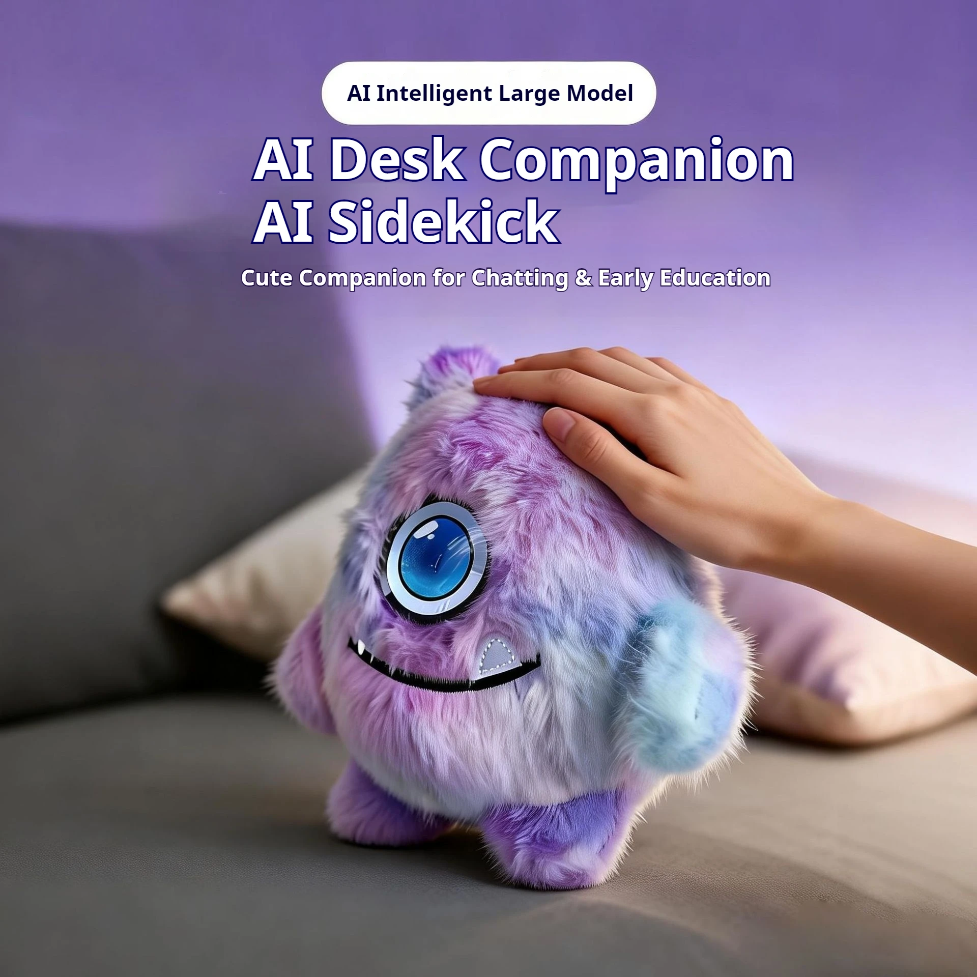 Ai Smart Voice Dialogue Toy Led Eye Emotional Companion Electronic Pet Robot Doll Desk Home Office 1005012190615676