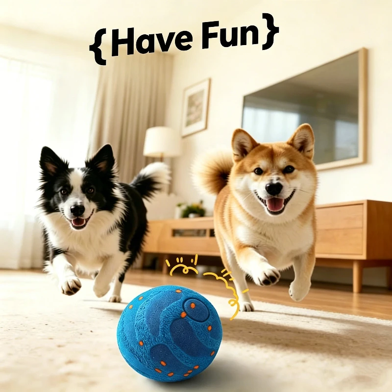 ETPU Interactive Dog Toy Ball Electric Smart Jumping Ball Durable High-Bounce Chew Toy for Dogs 1005012191857669