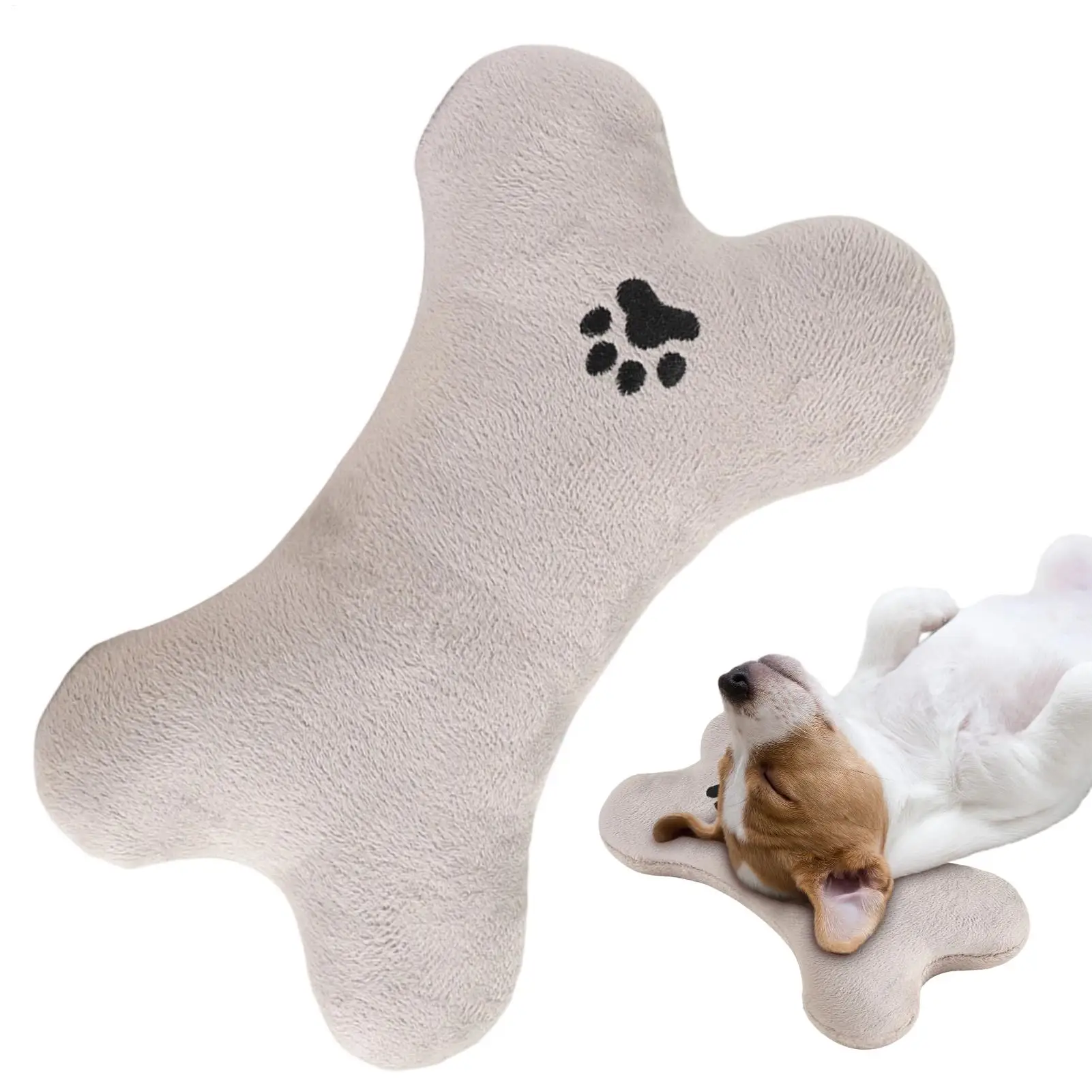 Bone Shaped Cat Calming Pillow Small Dog Pillow Soft Washable Chew-Resistant Stuffed Toys 1005012192013822