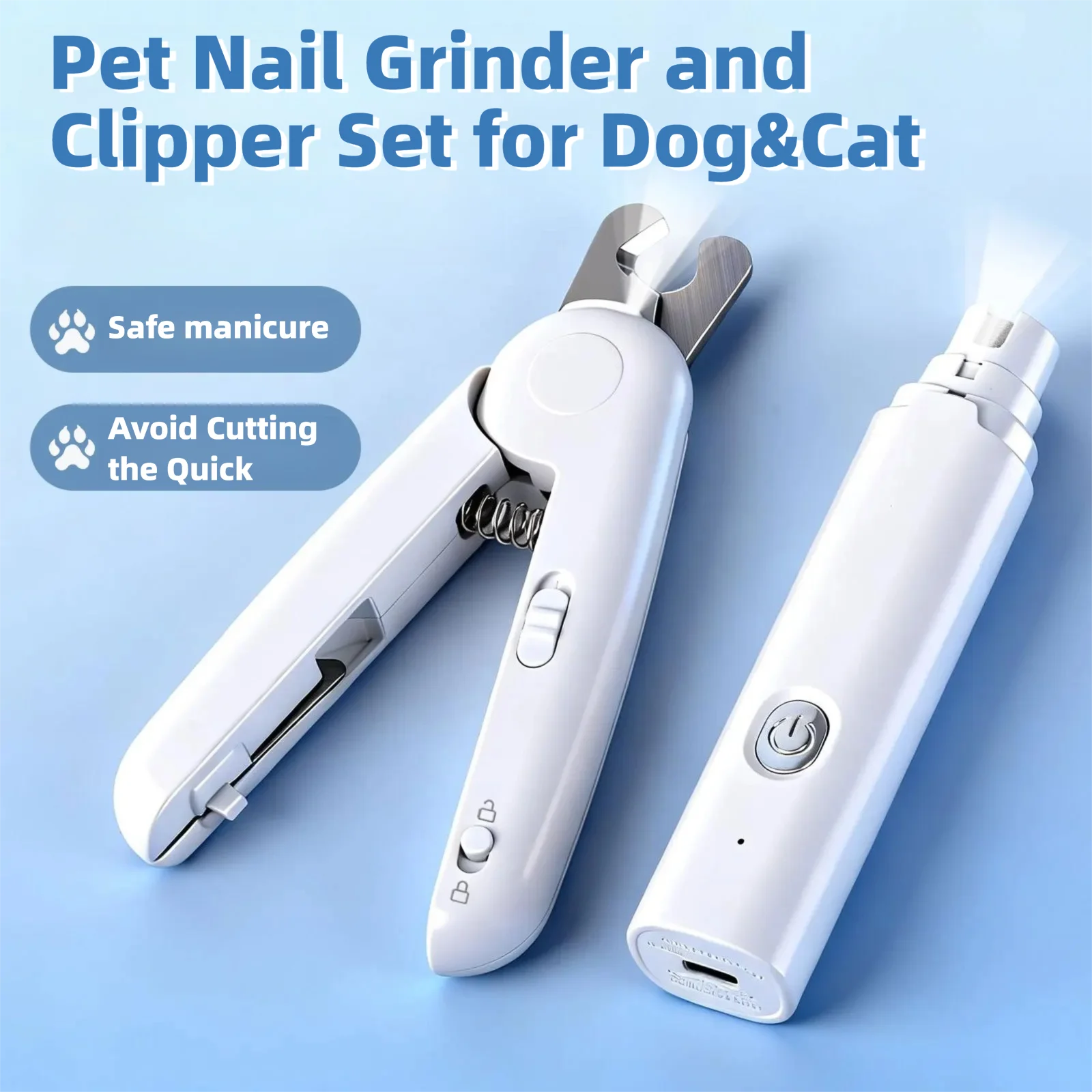 Pet Dog Nail Grinder and Clipper Set for Dogs & Cats 1005012192566843