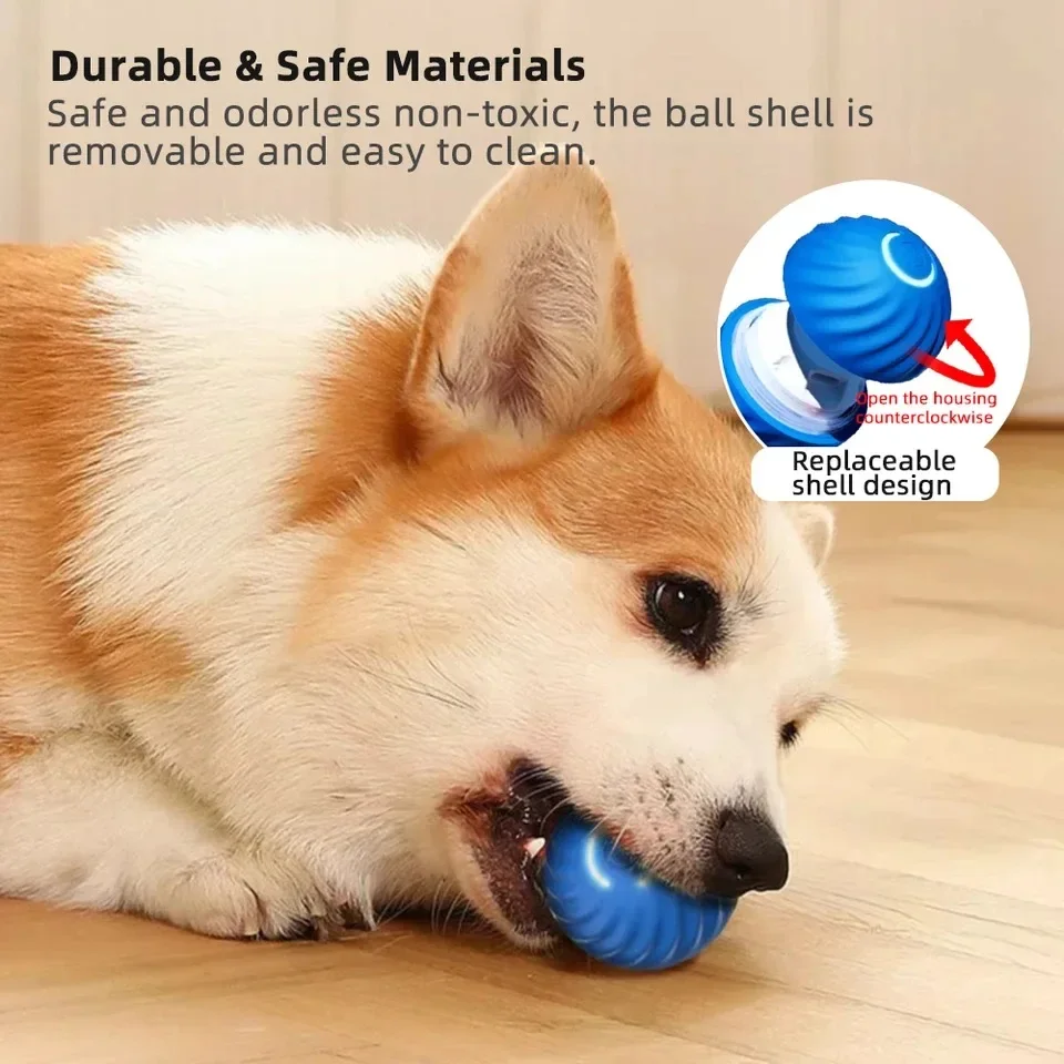 Smart Active Rolling Dog Toy Ball Rechargeable Automatic Moving Interactive Toy for Small Medium 1005012194460799