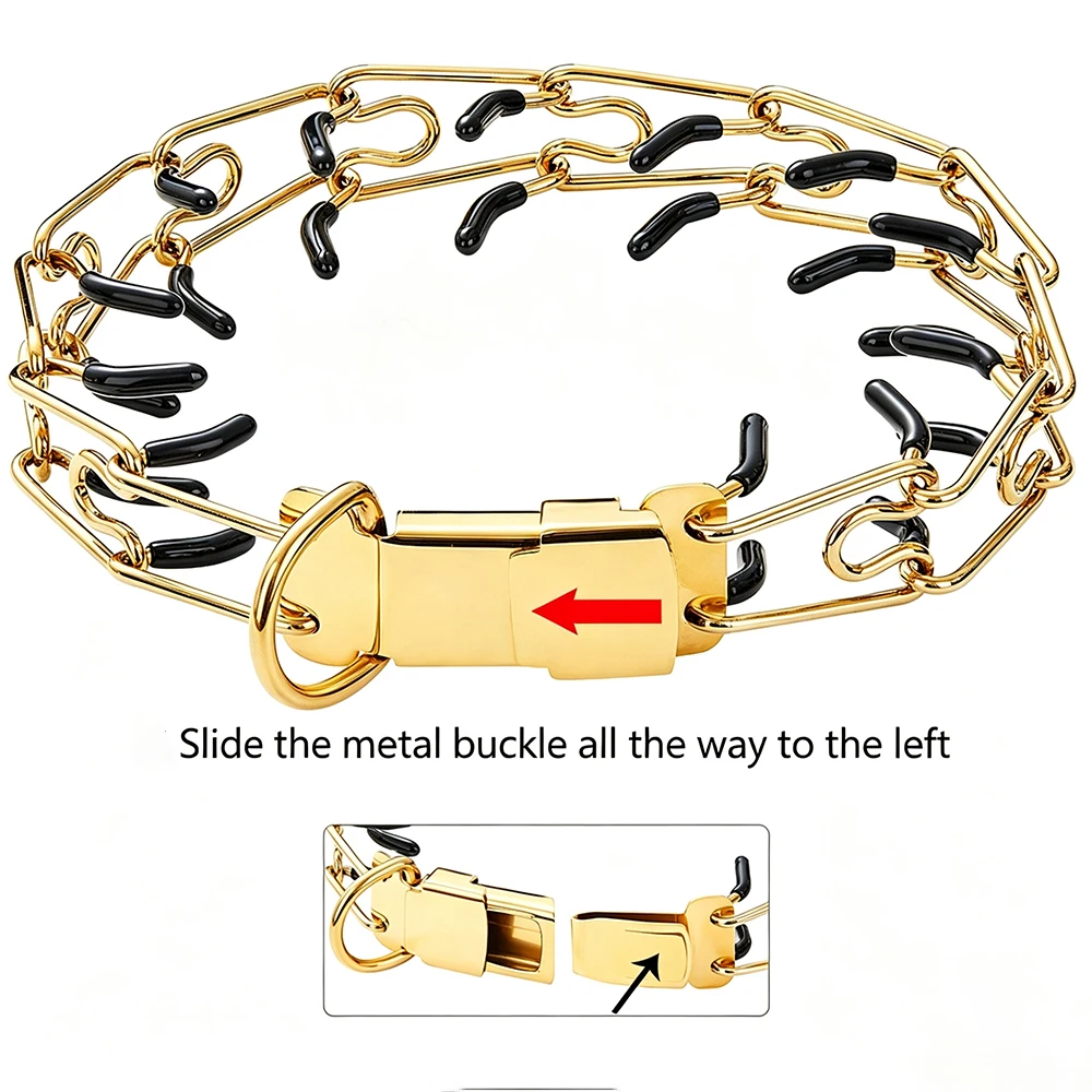Dog Training Collar Effective Pinch With Comfort Anti Pull Training Adjustable Multi-size Stainless 1005012194994699