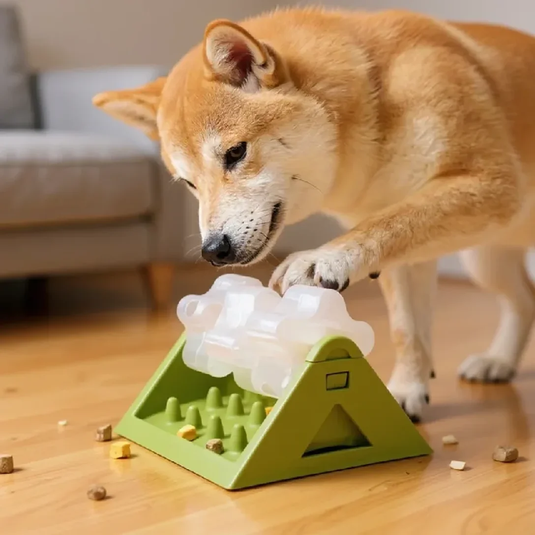 Interactive Dog Food Dispenser Toy, Puzzle Feeder with Leak-Proof Design 1005012198221719