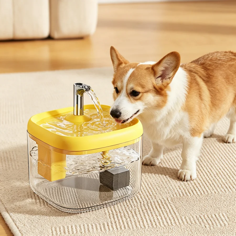 Automatic Pet Water Dispenser for Cats Dogs Ultra Quiet Pump Filtered Drinking Water Easy To (1.5L) 1005012198365971