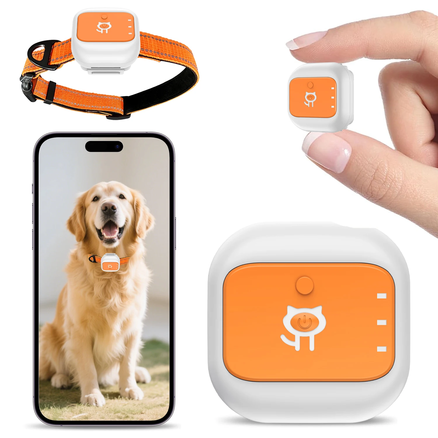 GPS Precision Positioning for Pets Dogs Cats Realtime GPS Tracking Electronic Fence App Based (4G) 1005012201665888