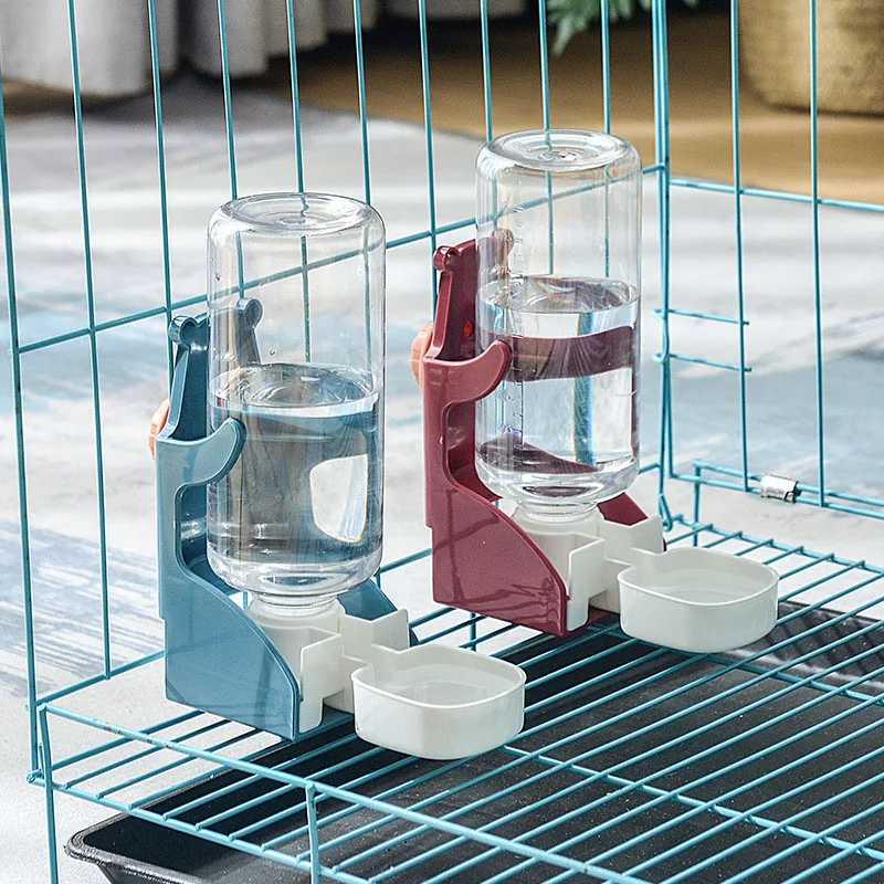 Automatic Hanging Pet Water Fountain Cage Suspended Drinking Bowl Water Feeder for Dog Cat Rabbit 1005012201926114