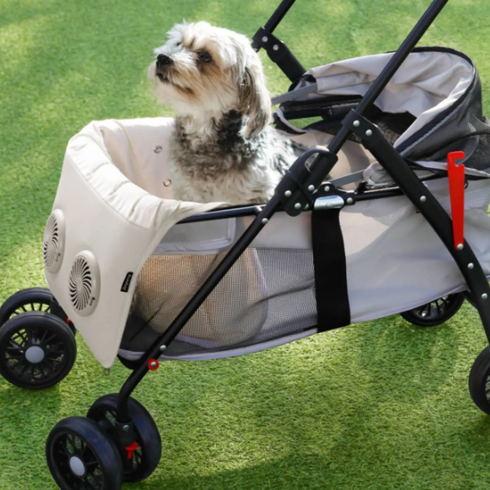 Fan Cooling Mat Washable Pet Cooling Pad Breathable Pet Bed Insert USB Powered 3 Speed for Outdoor 1005012205531340