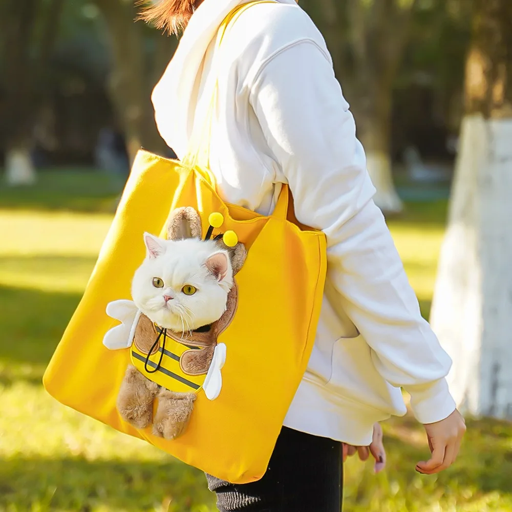 Portable Crossbody Pet Outing Bag Single Shoulder Can Be Exposed Cat Bag Small Dog Bag Carrying Cat 1005012206165976