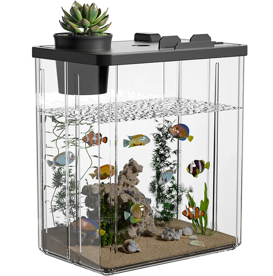 Fish Tank Small Living Room New Landscaping Ecological Tank Ultra Transparent Anti Drop Filter 1005012206480749