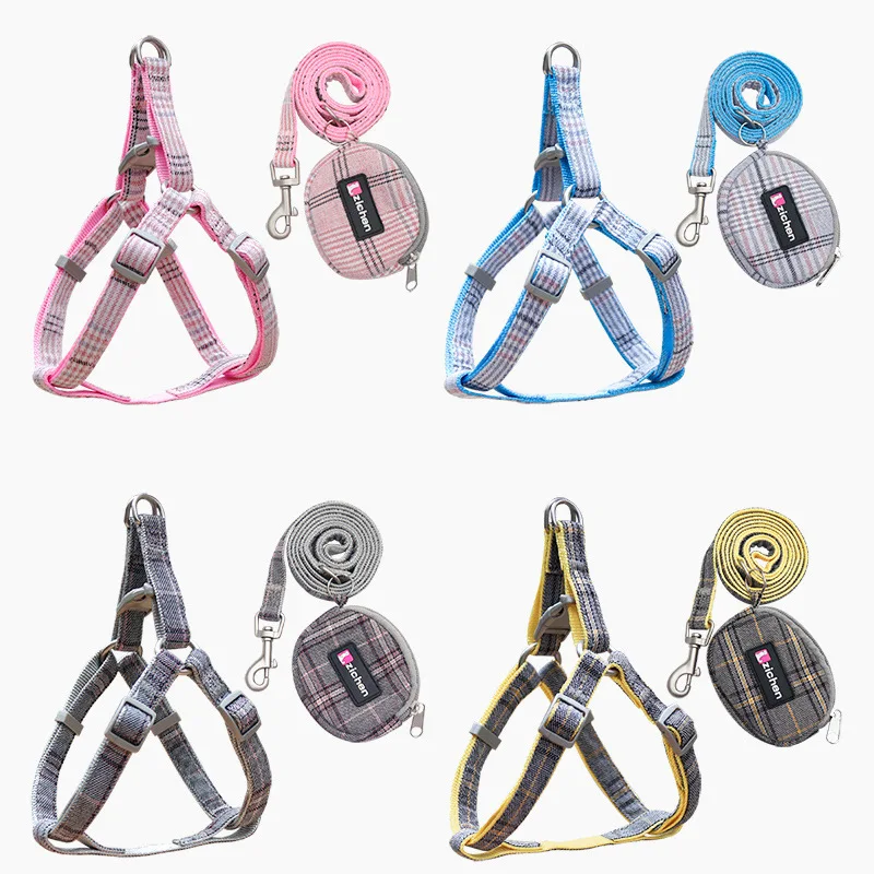 Pet Dog Chest and Back Traction Rope Y-Shaped Chest Strap Vest Style Dog Walking Rope Teddy Bear 1005012209390776