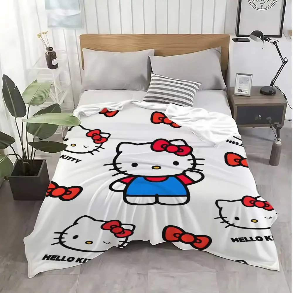 Kawaii Hellos Cat Nap Blanket Sofa Winter Fluffy Soft Blankets for Bed Home Bedroom Decoration 1005012209806948