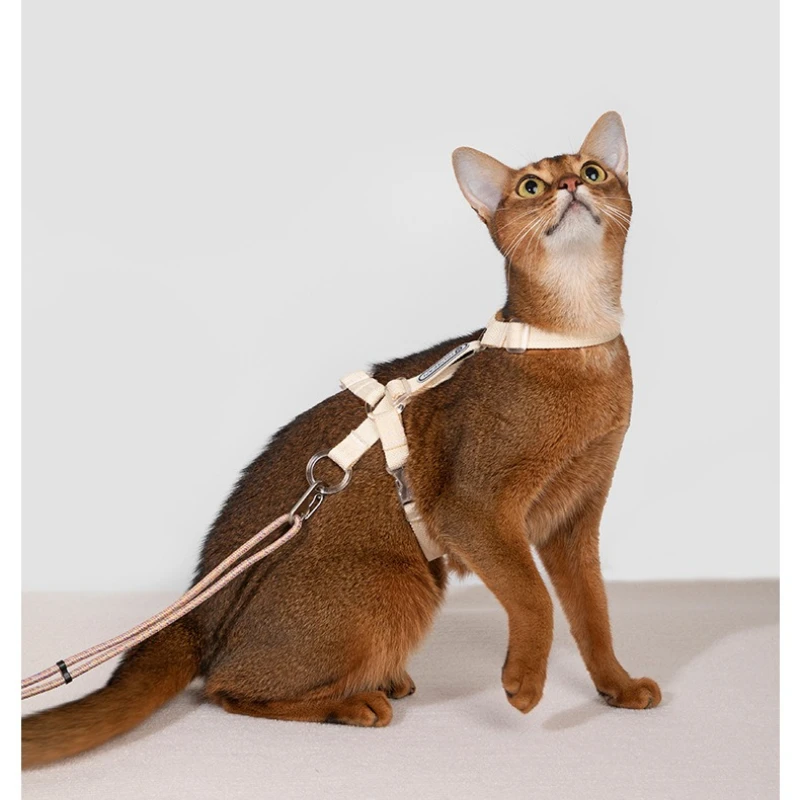 Escape Proof H-Style Cat Harness & Leash, 38g Ultra Light Breathable, Adjustable Neck/Chest/Back 1005012209893813
