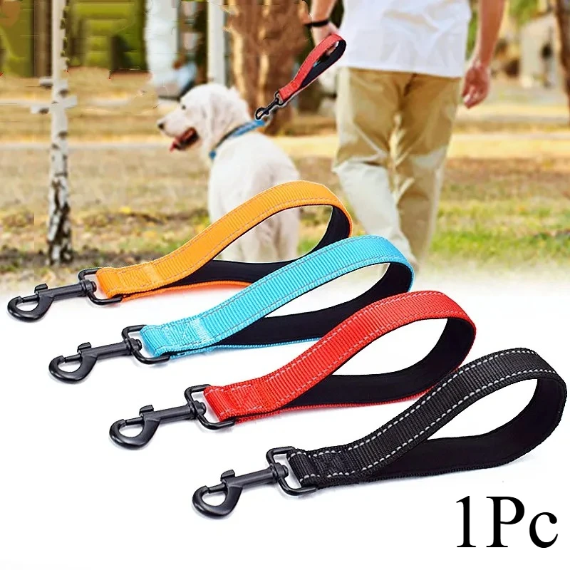 Dog Leash 25cm Dogs Leashes Reflective Short Leash for Medium Large Dog Walking Soft Padded Handle 1005012210418483