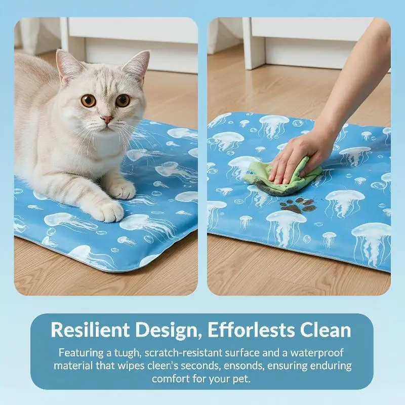 Cooling Ice Mat for Pets Non Toxic Summer Dog Cat Self Cooling Gel Pad Bed Crate Sofa Floor 1005012215111265