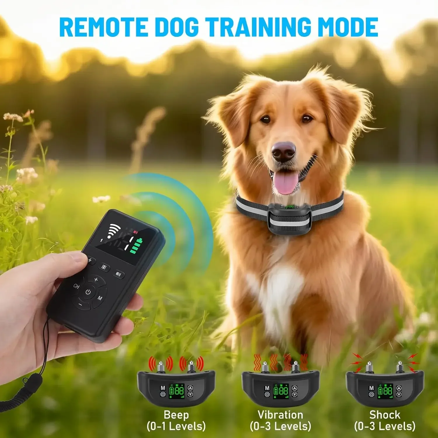 Cc-Petpulse 2 in 1 Wireless GPS Dog Tracker Collar, Pet Containment System Electric Fence 1005012216892542