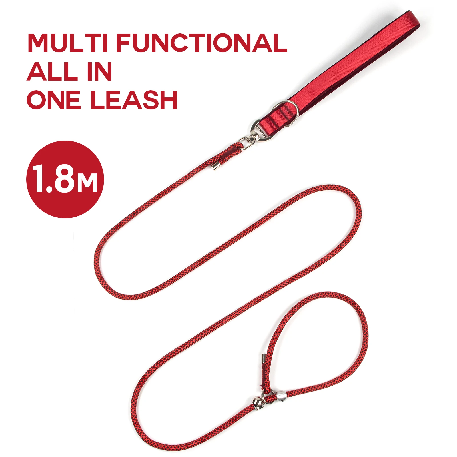 Small Dog Leash Slip Lead Rope Training P Prevents Neck Strangulation for All Breeds Puppy (1.8M) 1005012220585660