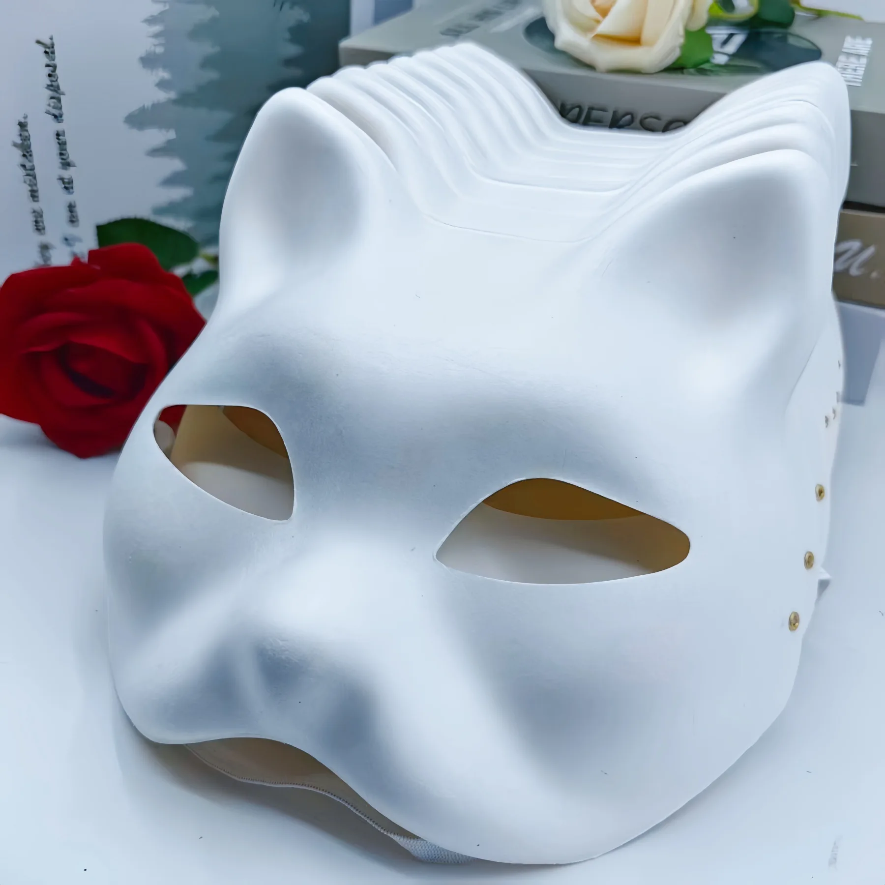Blank White Cat Mask (5 Pcs) 1005012221051730