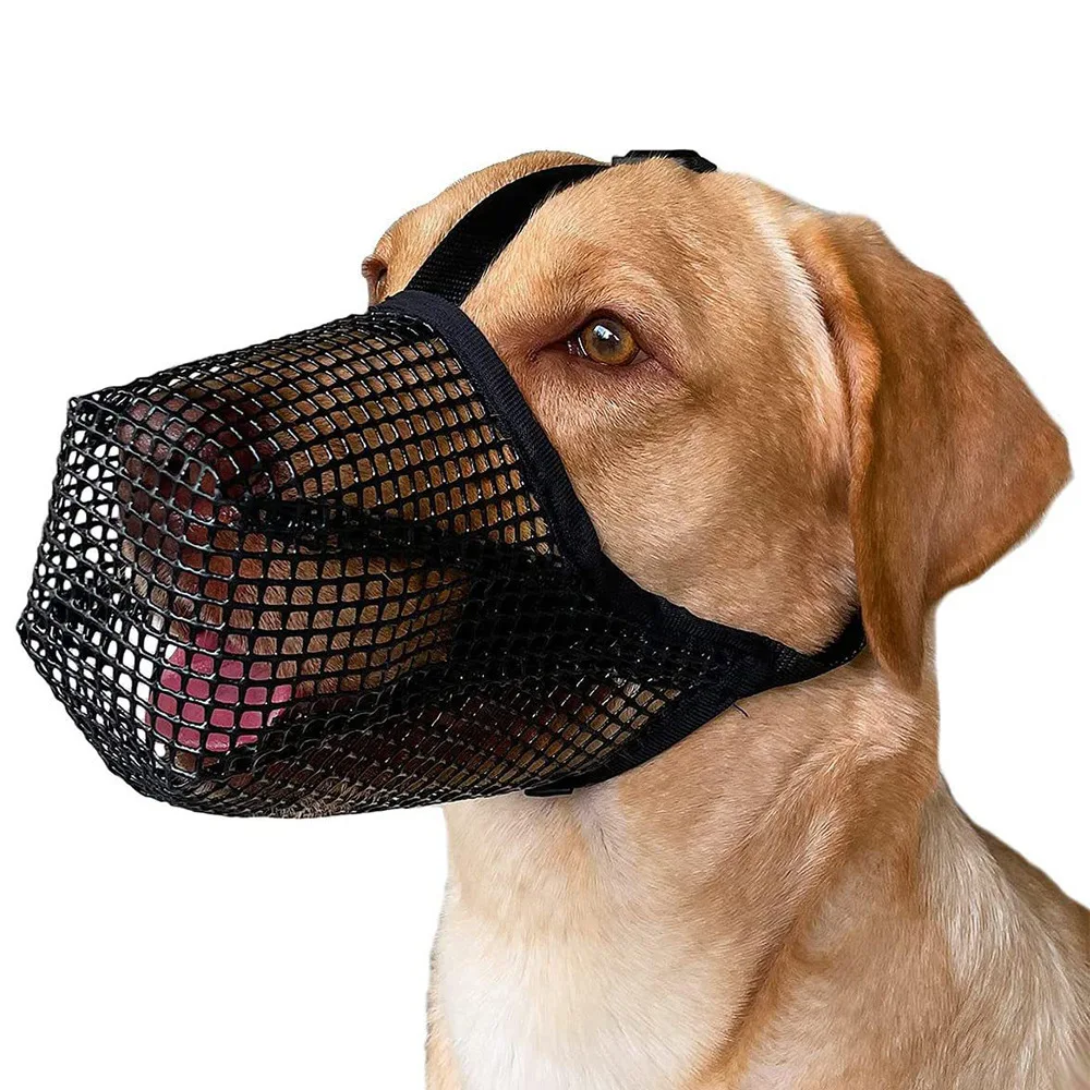 Breathable Mesh Dog Muzzle Anti Bite Bark Control Small Medium Large Dogs Safety Training Pet 1005012221421746
