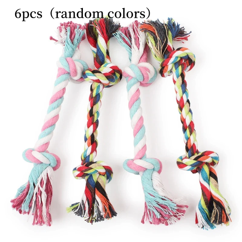 Universal Chew Rope for Cats & Dogs, Double-Knot Tear-Resistant (6pcs) 1005012224728337