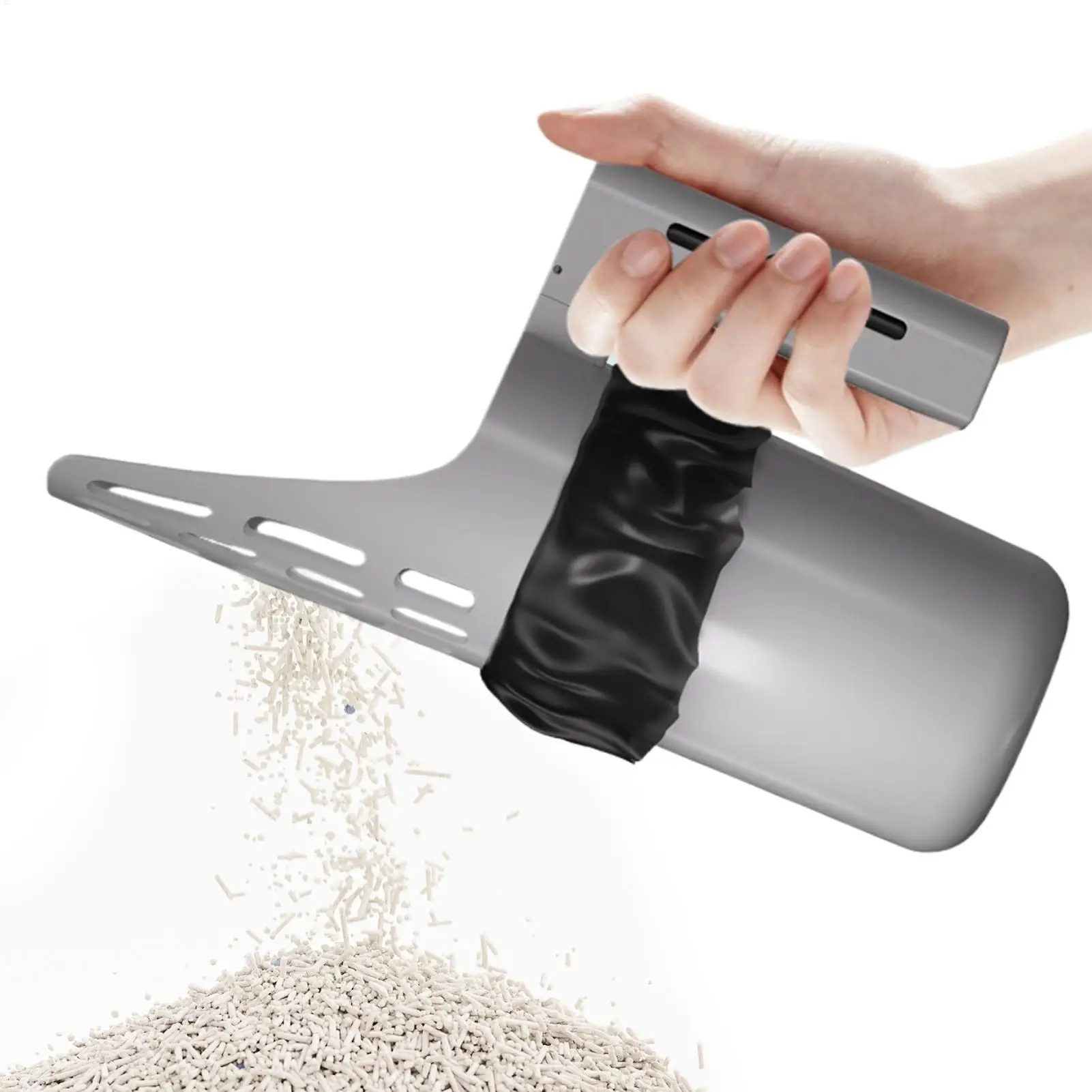 Multifunctional Cat Litter Shovel with Waste Bin System Detachable Cat Poop Scooper with Refill 1005012224936232