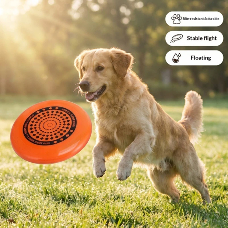 Dog Frisbee 27CM Durable Chew Resistant PP Material Outdoor Beach Flying Disc for Large Medium Dogs 1005012226134750