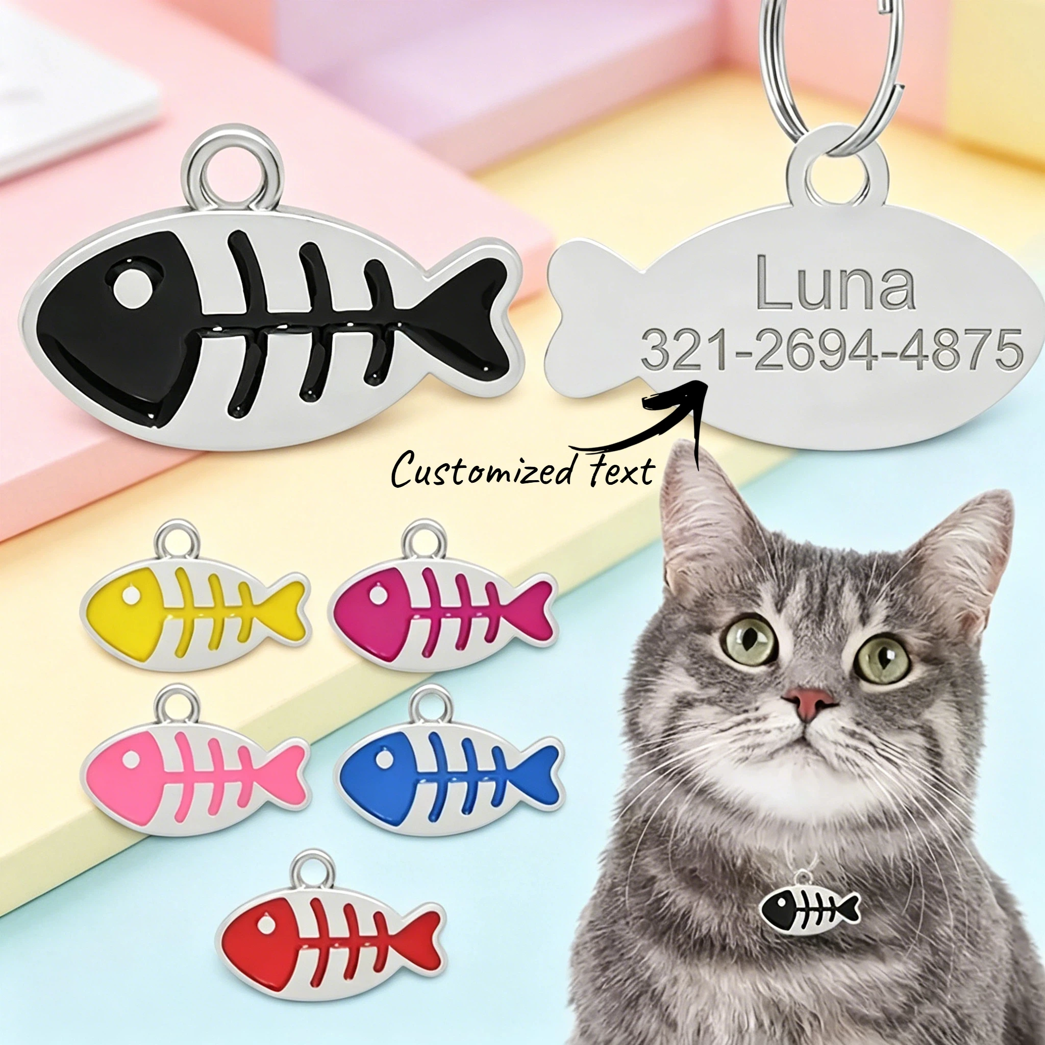 Custom Pet Accessories Cat Tags 1005012227476661