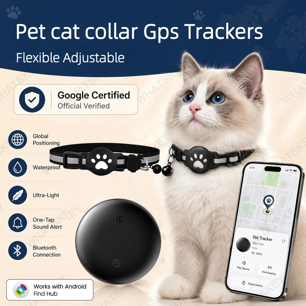 Adjustable Pet Collar Gps Tracker Google Find My Android Finder Location Tracker Kits Pet Supplies 1005012227878140