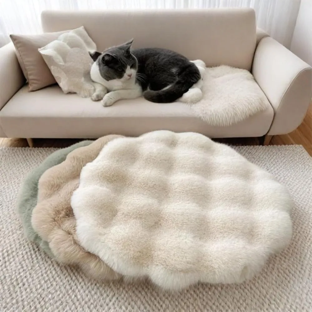 New Round Cat Mat Non-Slip Bottom Insulation Feature Pet Cushion Pad Washable Dog Bed Sleeping Pads 1005012232245944
