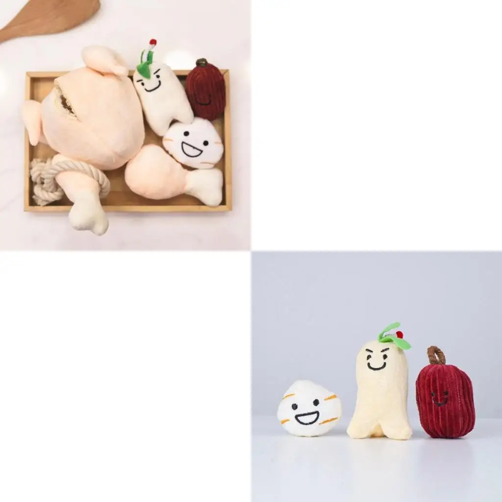 Dog Plush Interactive Hide & Seek Foraging Squeak Chew Toy Relieves Stress 1005012241049943