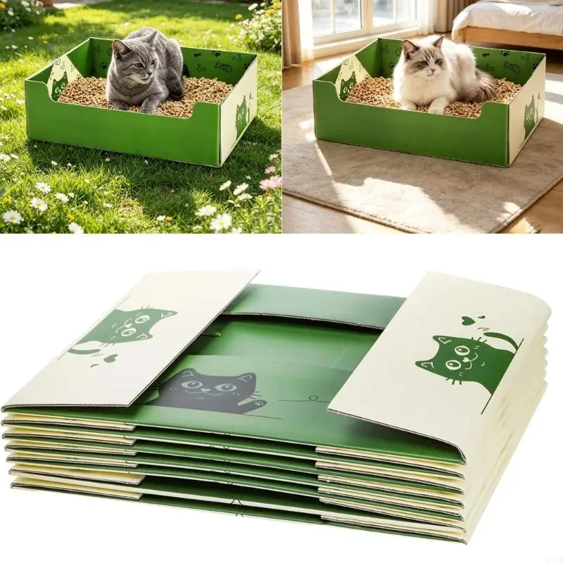 Disposable Cats Litter Box Waterproof Generous Space Smooth Surfaces Pans Portable Rabbit Container 1005012242395801