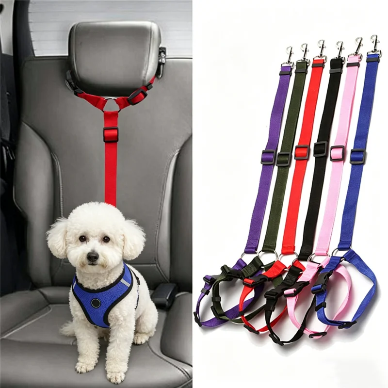 Adjustable Anti-Escape Pet Car Seat Belt Dog Cat Headrest Safety Restraint Rope Portable Travel 1005012243488125