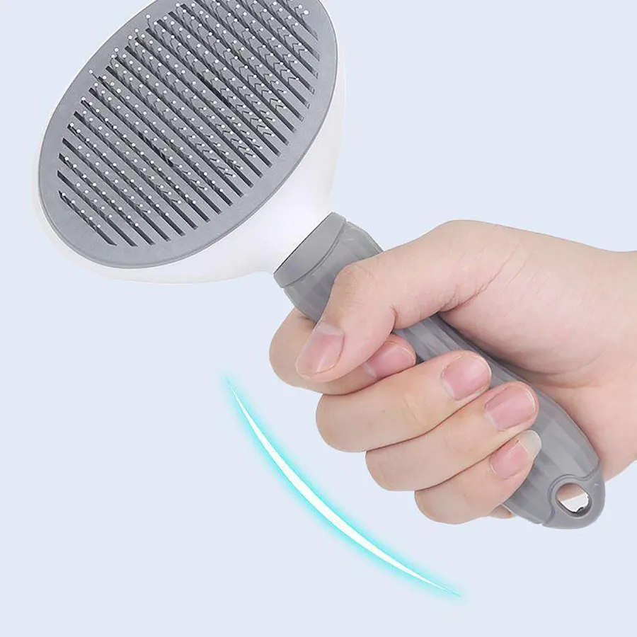 Dog Grooming Brush with Easy Clean Button 1005012245449704