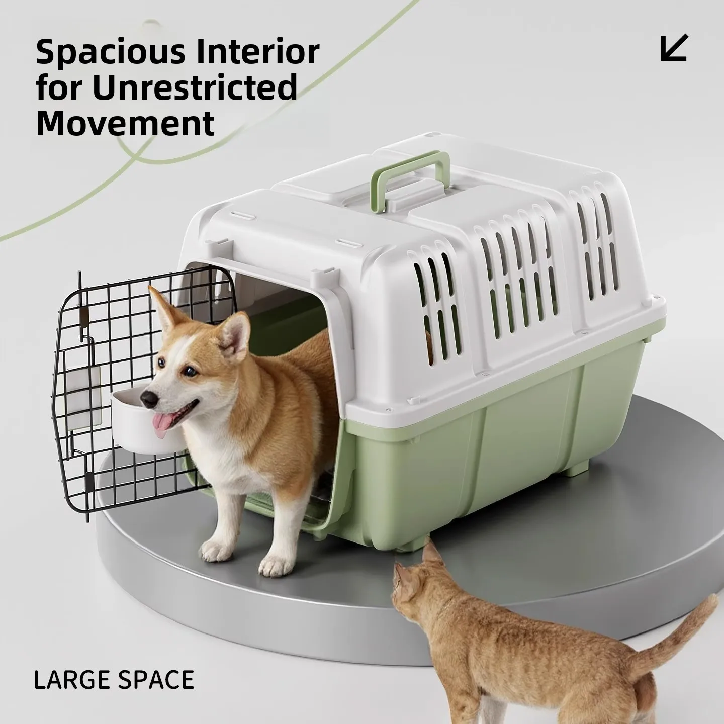 Pet Air Shipping Box Dog Carrier Cage for Small Medium Dogs Traveling Car Mounted Luggage Supplies 1005012247379182