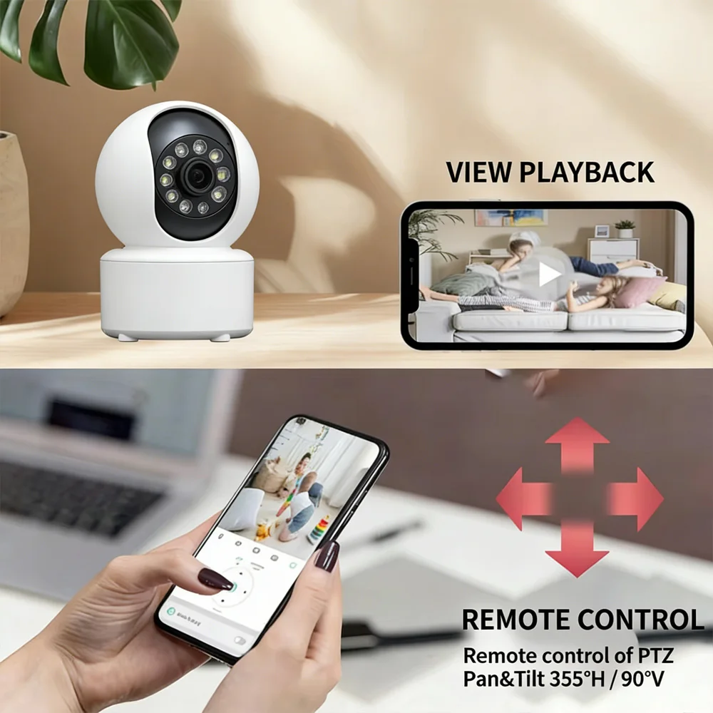 Pet Dog Camera with Phone App, 5G/2.4GHz Wifi Indoor Security Baby Camera, 360° Pan & Tilt 1005012249642326