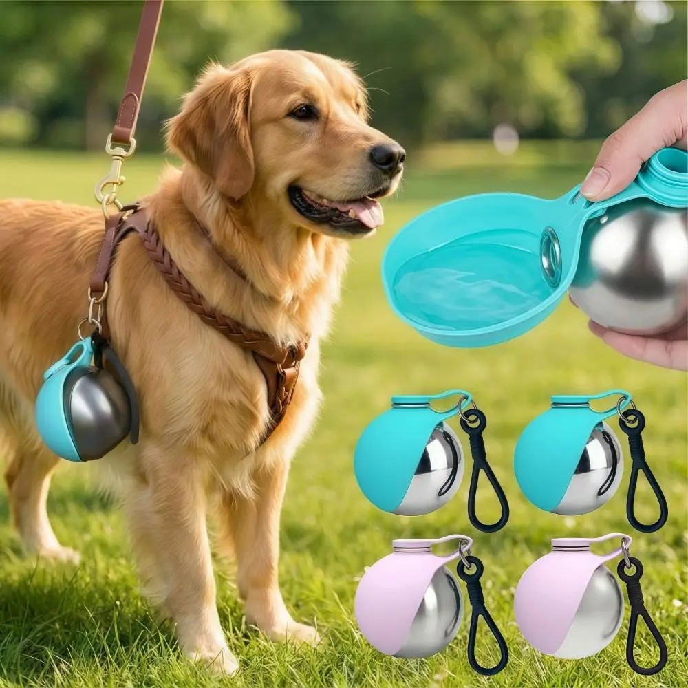 Dog Water Bottle with Bowl Portable Lightweight Pet Travel Hydration Dispenser Leak Proof (2 In-1) 1005012257931892