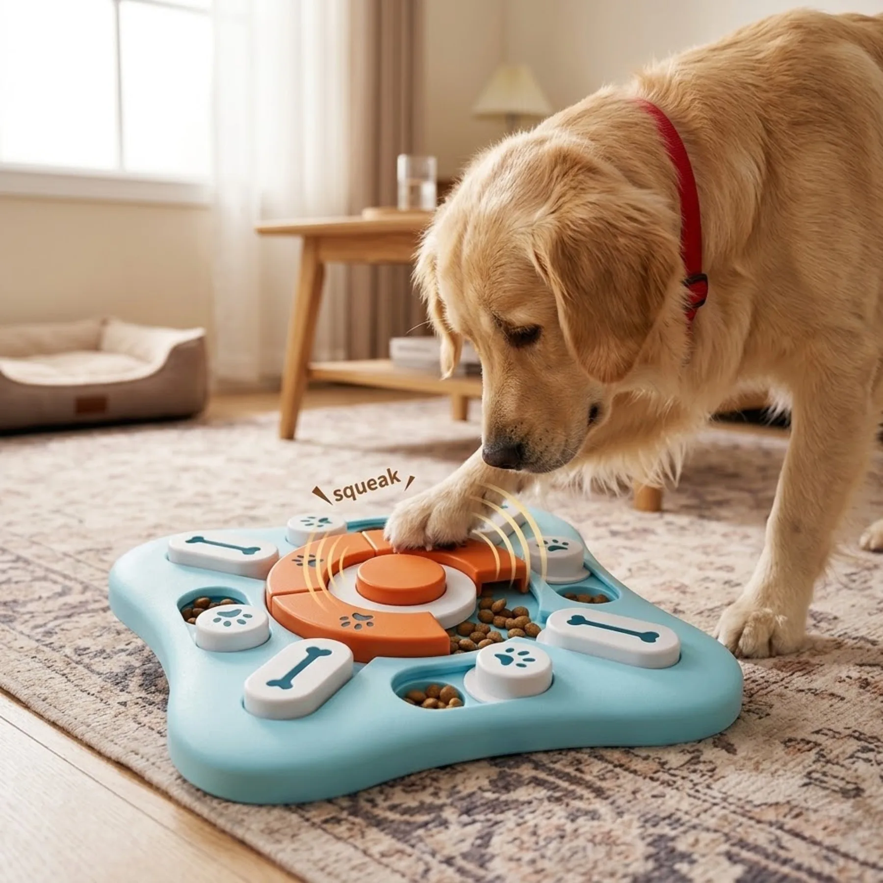Cat and Dog Puzzle Feeding Toys Interactive Mental Brain Training Fun Snack Dispenser Toys 1005012259695914