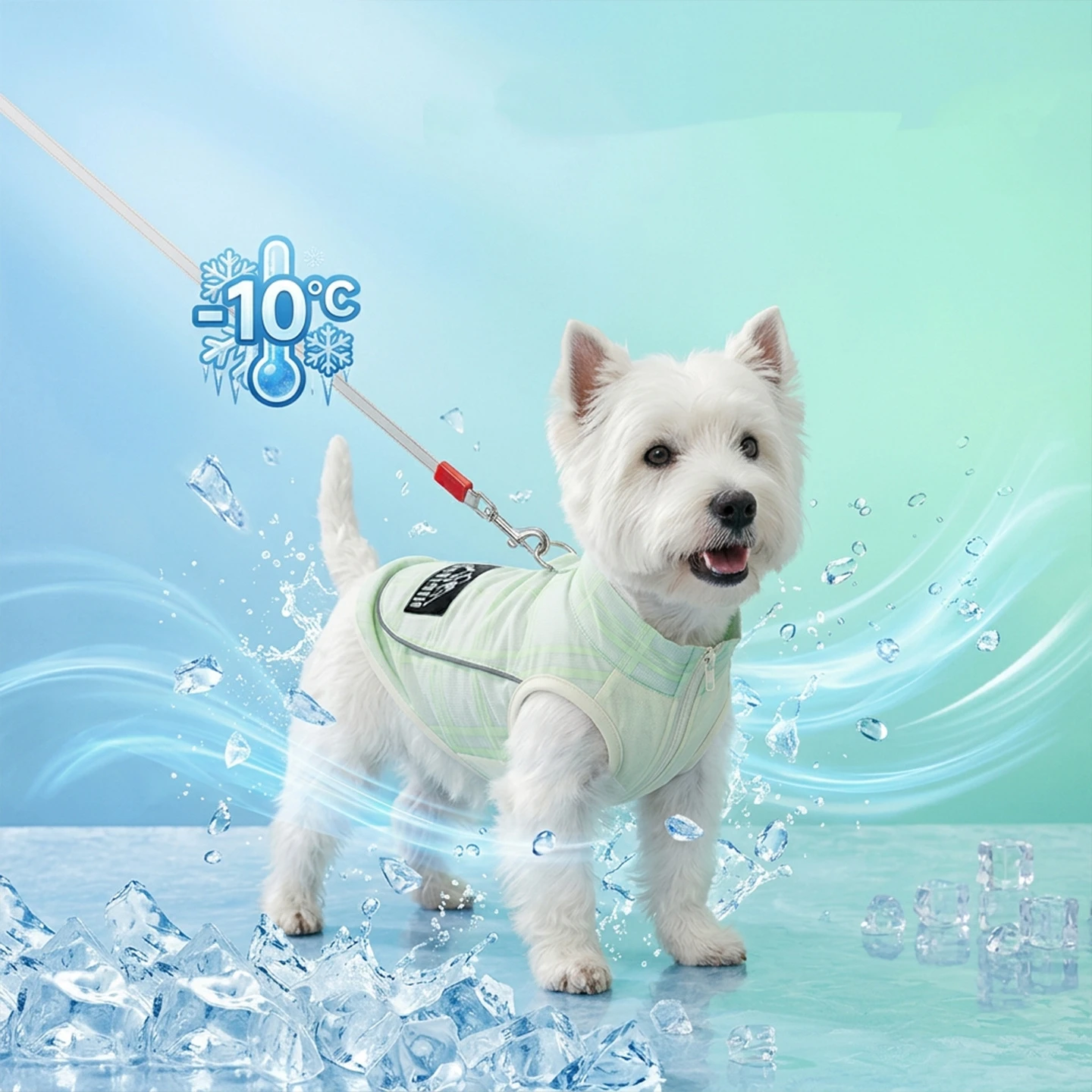 Dog Cooling Vest Harness for Small Medium Largre Adjustable Reflective Summer Ice Quick Release Hot 1005012261770038