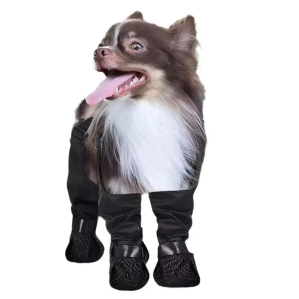 Waterproof Dog Rain Boots Adjustable Dirty-Proof Pets Paws Protector Breathable Rubber Sole 1005012263701124