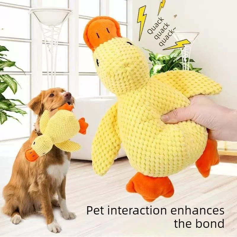 1/3 Pieces Dog Toys Pet Supplies Comfort Duck Squeaky Plush Luxury Sleep Aid Durable for Puppies 1005012263966050