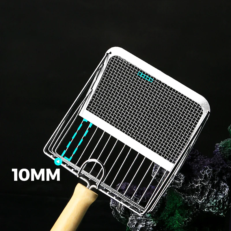 Stainless Steel Cat Litter Shovel Wooden Handle Shovel Easy to Clean Good-Looking Reduce Dust 1005012265471689