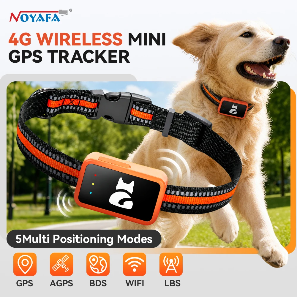 Pet GPS Tracker Collar Waterproof Dog Cat Locator with Health Monitor, Geo-Fence (4G) 1005012269079657