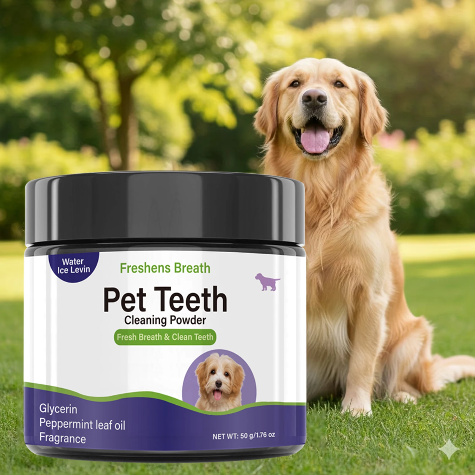 Pet Teeth Cleaning Powder for Dogs - Daily Dental Care, Fresh Breath & Clean Teeth 1005012269768688