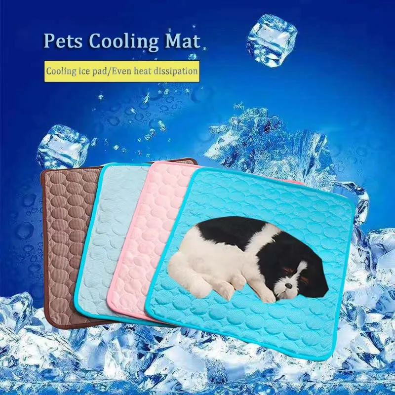 Summer Dog Cooling Mat Cat Durable Blanket Sofa Ice Pad Breathable Pet Cold Bed for Small Large Dog 1005012271009587